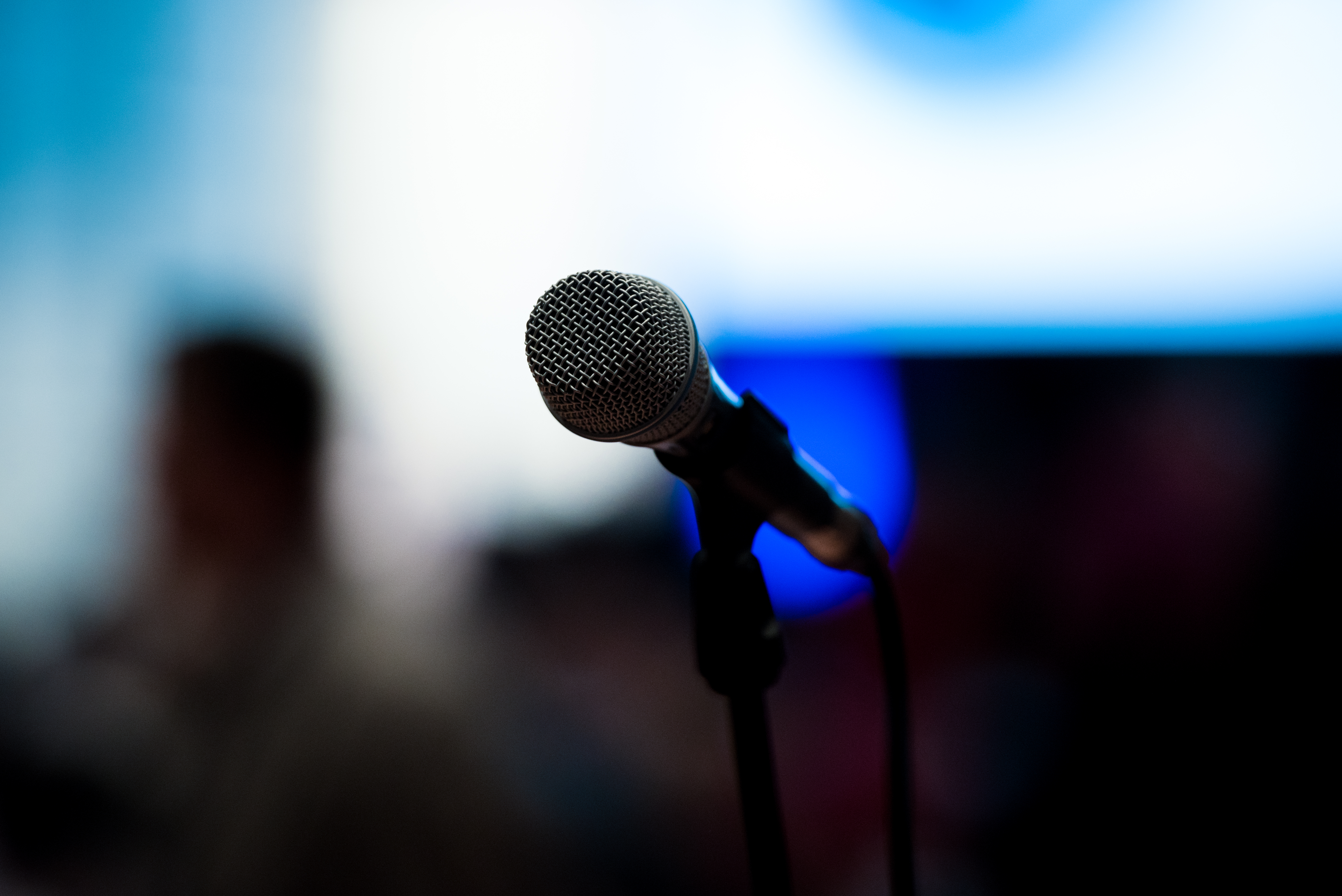 Microphone in depression congress